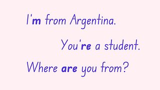 Present Simple Be: I, You