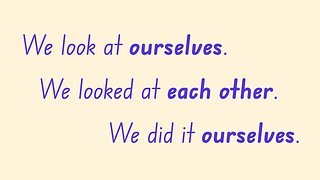 Reflexive Pronouns Versus Each Other, One Another