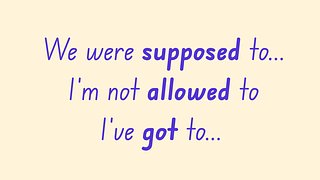 Expressing Necessity, Obligation and Permission