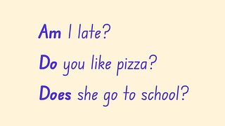 Yes / No Questions in the Present