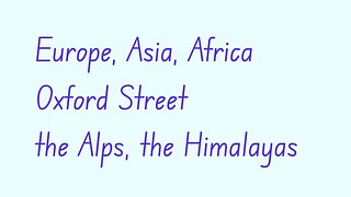 Articles With Geographical Names