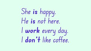 Present Simple: Be vs Do (Affirmative & Negative)