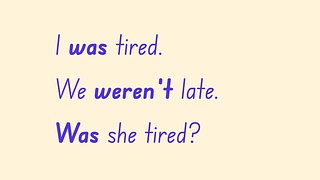 Was / Were: Affirmative, Negative, Questions
